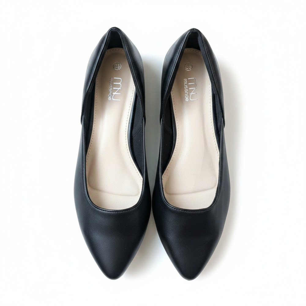 MNU Musshoe Women's Pointed Toe Low Heel Dress Flats